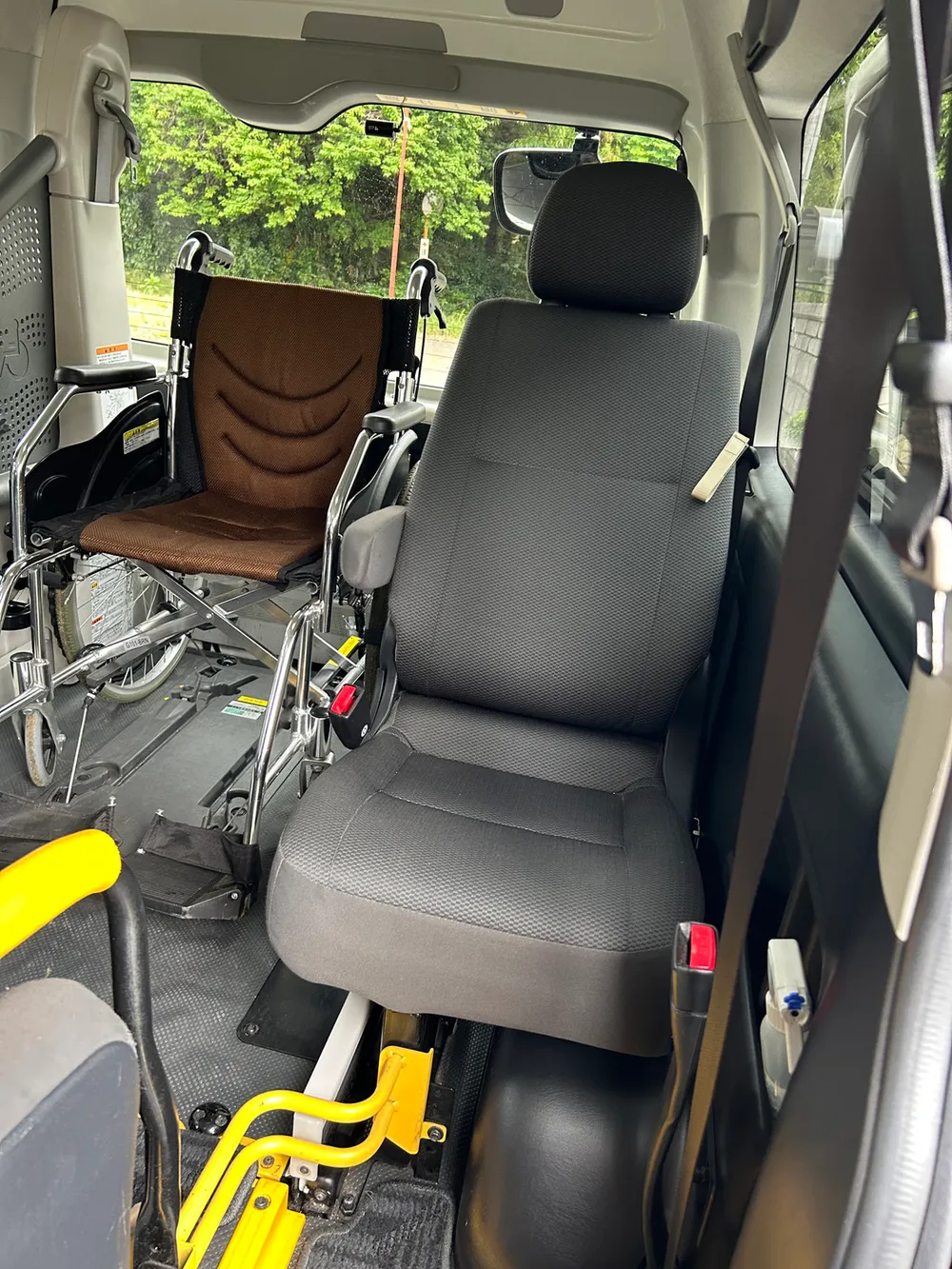 車椅子で乗車できる車内のようす